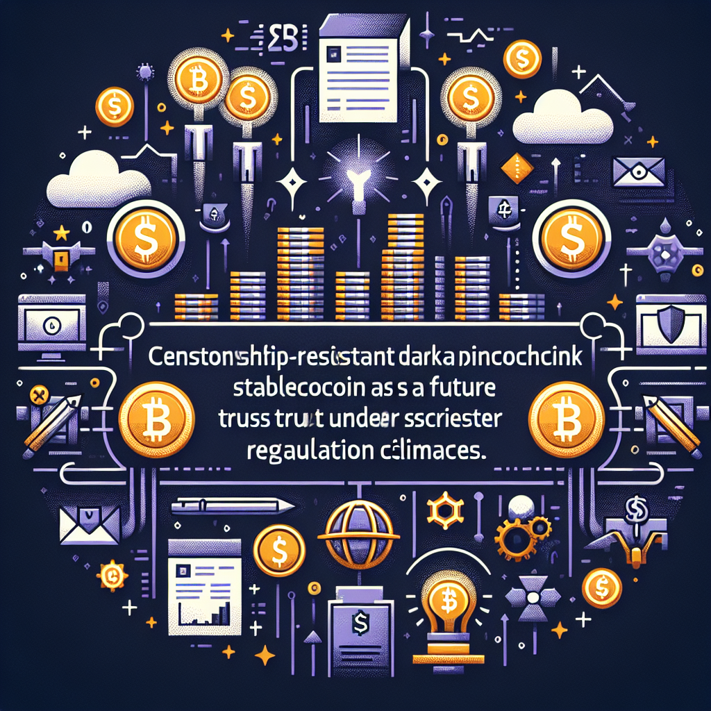 Censuurbestendige Dark Stablecoins: De Toekomst Van Financieel Vertrouwen In Een Strenger Regelgevend Klimaat