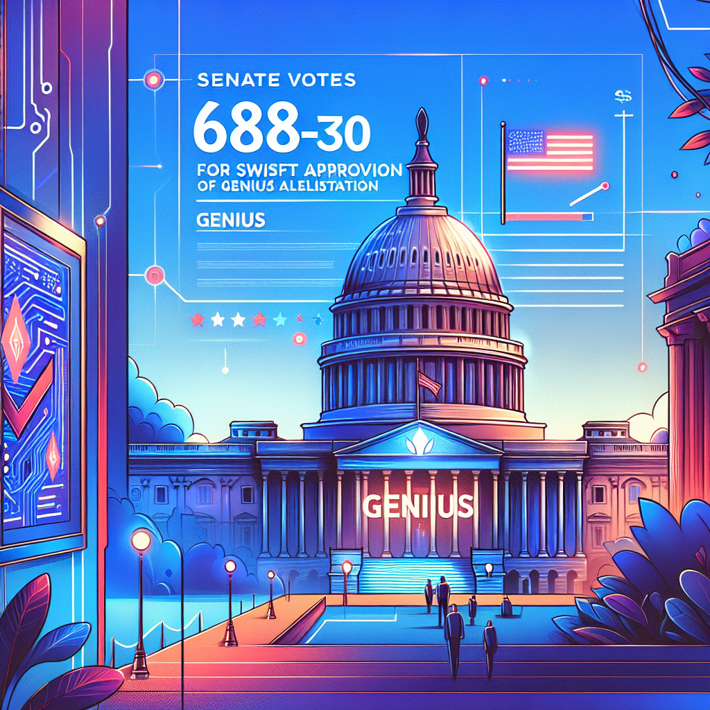 Senate Stemt Met 68-30 Voor Snelle Goedkeuring GENIUS Wetgeving