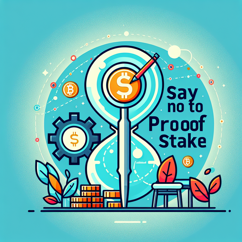 zeg nee tegen proof of stake tijd voor verandering
