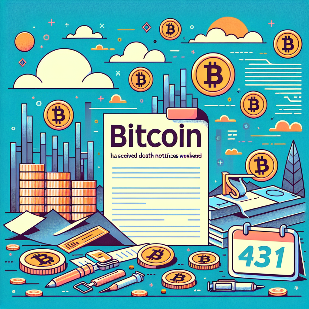 Bitcoin Heeft Al 431 Doodverklaringen Ontvangen Dit Weekeinde