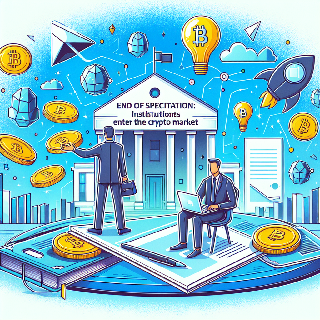 Einde Van Speculatie: Instellingen Betreden De Crypto Markt