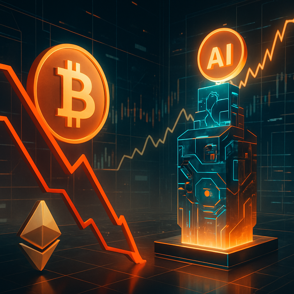 Marktanalyse: Bitcoin En Ether Dalen Terwijl Ai-tokens Opmerkelijke Winst Tonen