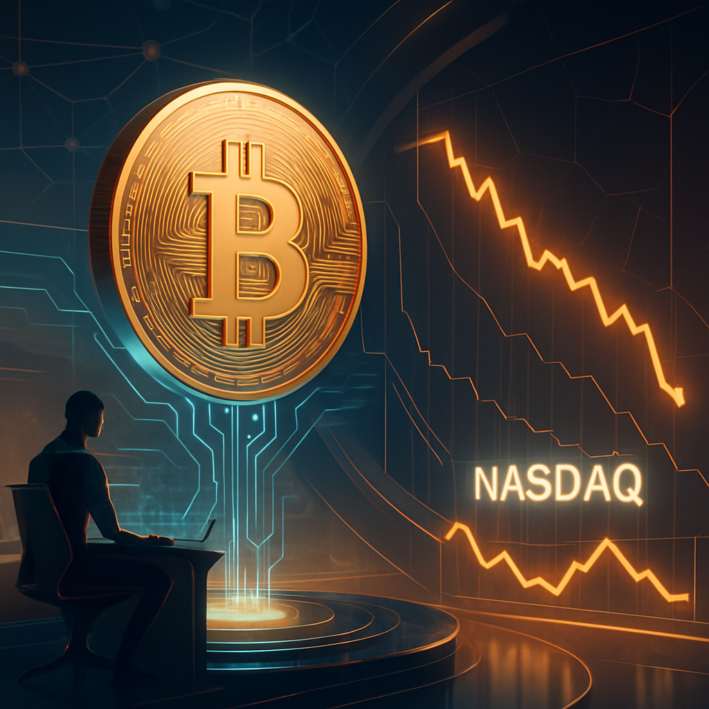 Wat Gebeurt Er Met Bitcoin Als Nasdaq Verder Daalt?
