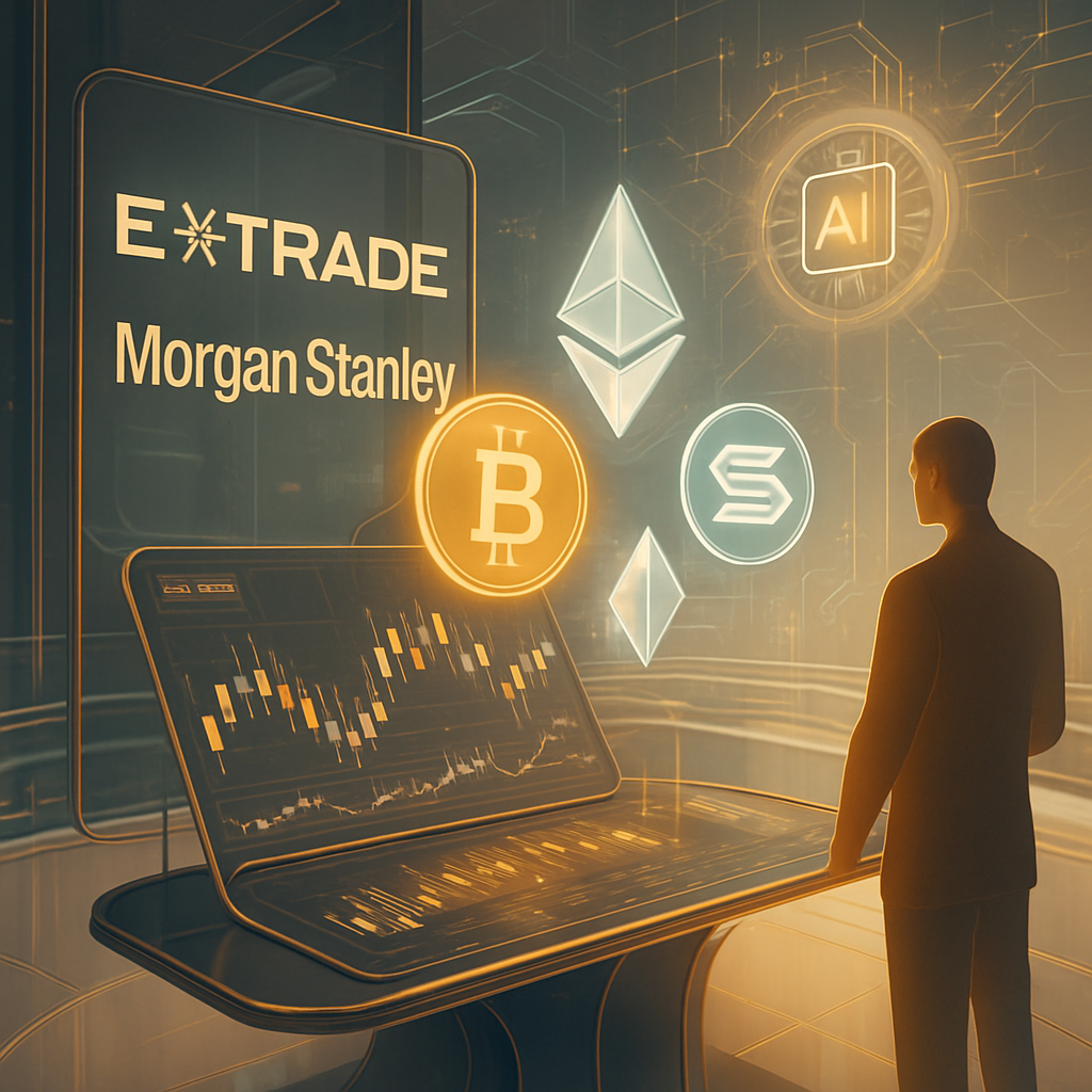 Morgan Stanley Betreedt Cryptomarkt: E*trade Lanceert Spot Crypto-trading