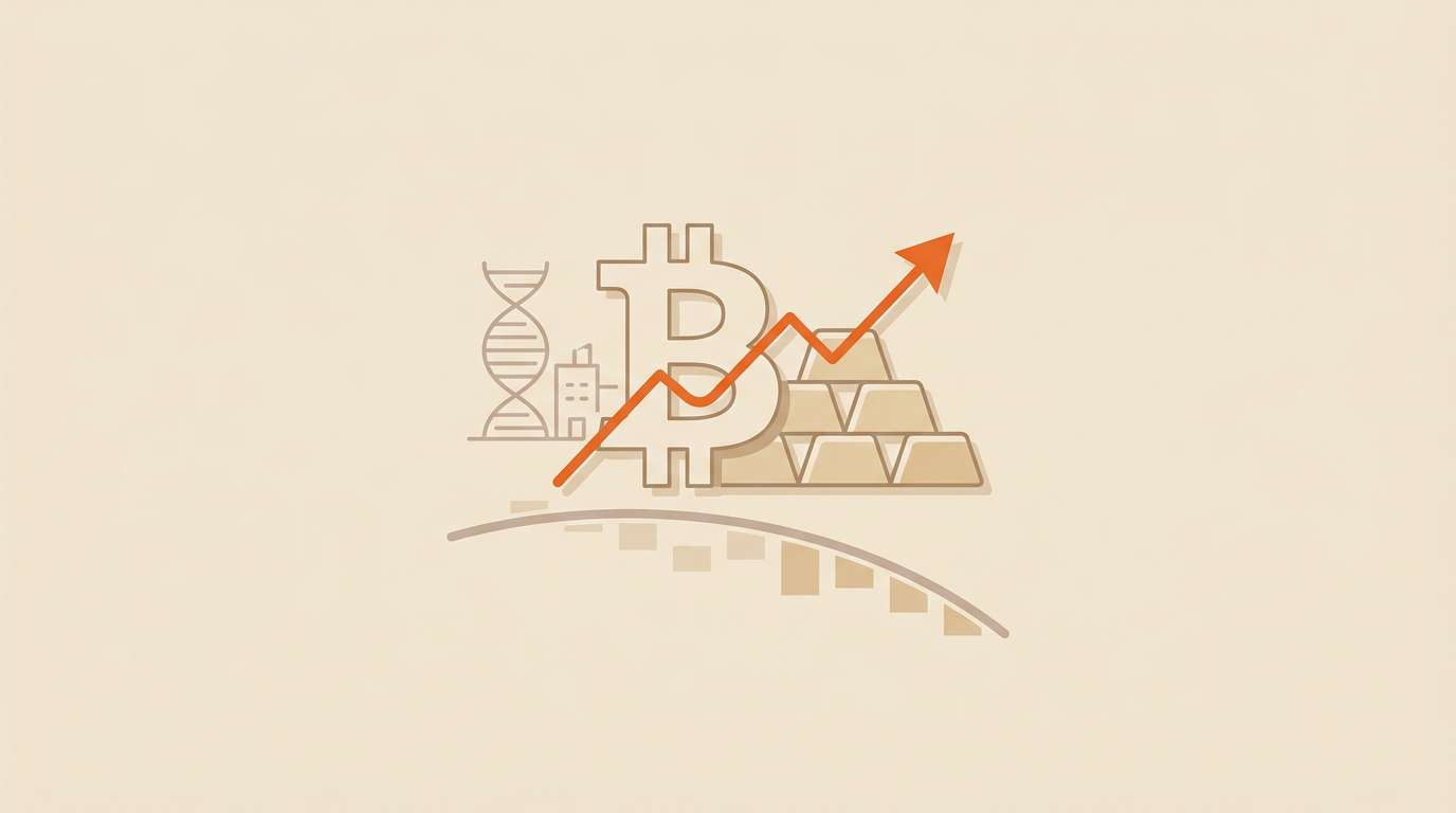 Bitcoin En Goud Stijgen Terwijl Aandelenmarkt Hapert