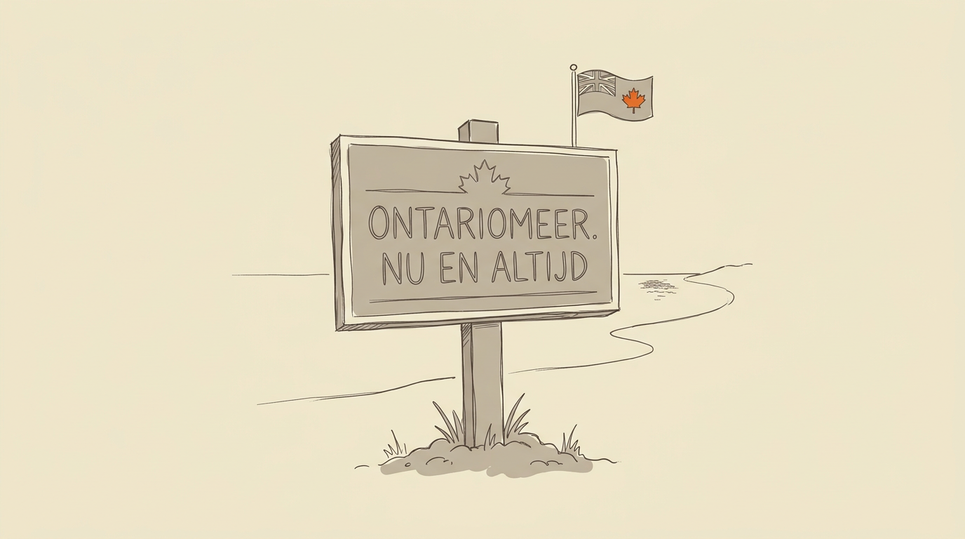 Premier Ontario Onthult Bord ‘Ontariomeer. Nu En Altijd’ Na Trumps Naamswijziging
