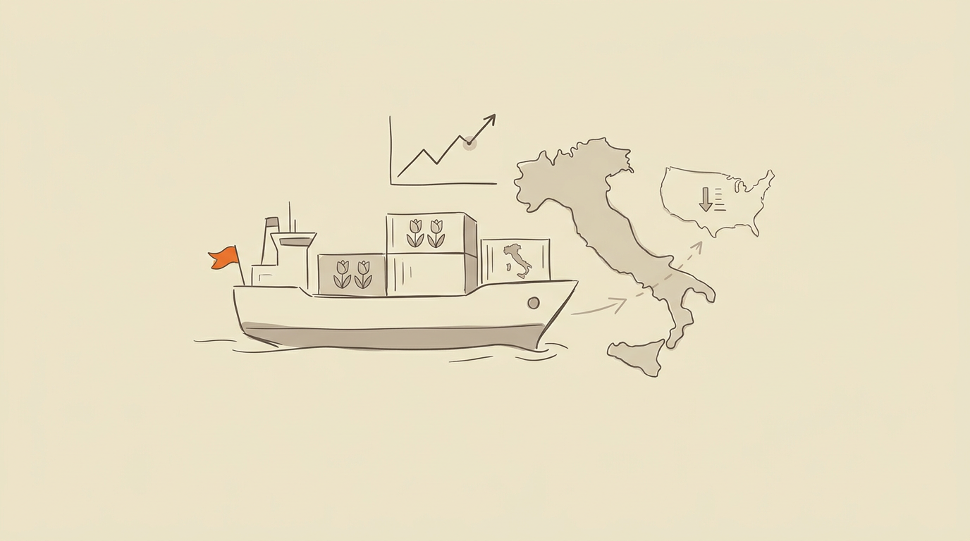 35,6 Miljard Euro Aan Export: Italië Haalt Verenigde Staten In Voor Nederland